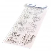 Pinkfresh Studio - Clear Stamp Set 4"X12"- Indigo Roses