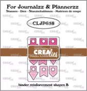 Crealies - For Journalzz & Plannerzz Dies Binder Reinforcement Shapes B