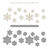 Spellbinders - Glimmering Snowflakes Hot Foil Plate & Die Set