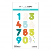 Spellbinders Etched Dies From the Monster Birthday Collection - Birthday Balloons