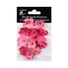 Little Birdie Embossed Daisies Paper Flowers 12/Pkg - Precious Pink