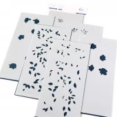 Pinkfresh Studio - Stencils 4"X9" Vines & Roses
