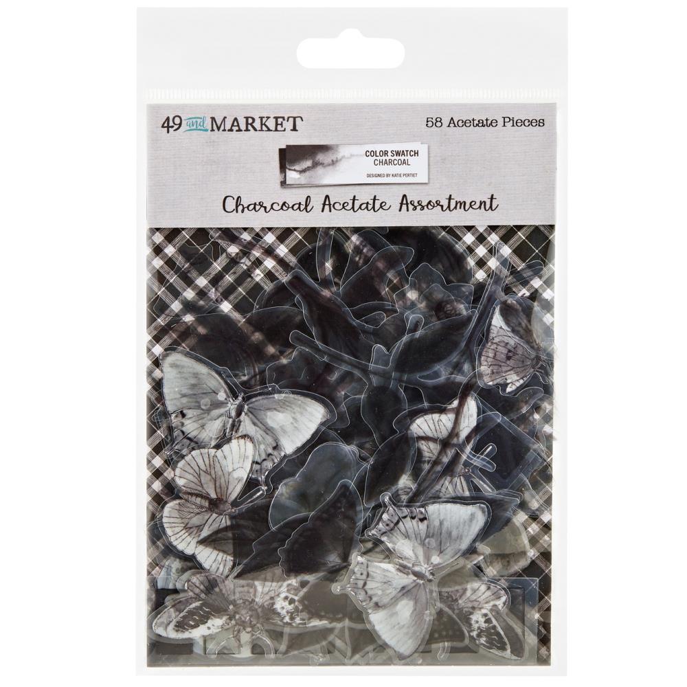 49 and Market - Color Swatch: Charcoal Acetate Assortment