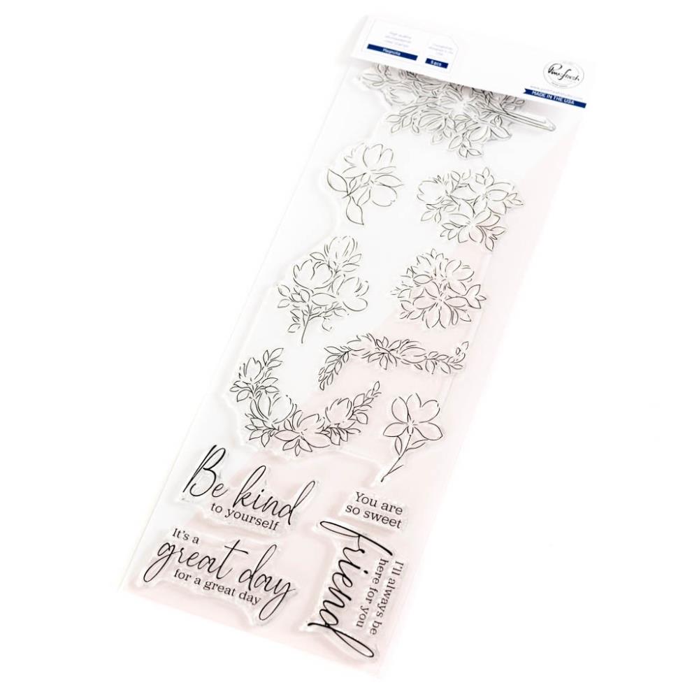 Pinkfresh Studio - Clear Stamp Set 4"X12"- Artistic Magnolias