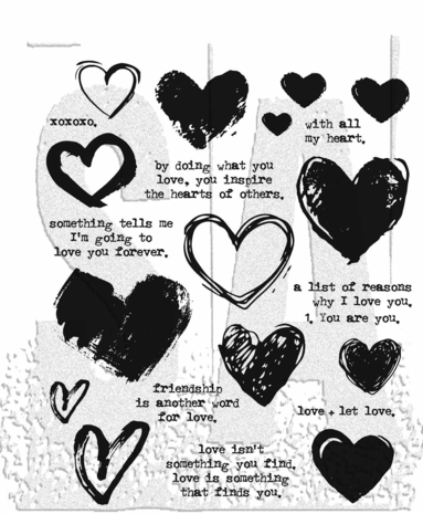Stampers anonymous - Love Notes Tim Holtz Cling Stamps