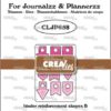 Crealies - For Journalzz & Plannerzz Dies Binder Reinforcement Shapes B