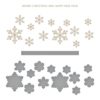 Spellbinders - Glimmering Snowflakes Hot Foil Plate & Die Set