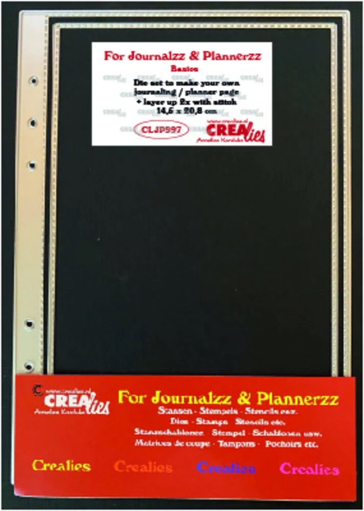 Crealies - For Journalzz & Plannerzz Dies Journaling/Planner Page + Layer Up w/ Stitchline