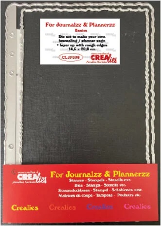 Crealies - For Journalzz & Plannerzz Dies Journaling/Planner Page + Layer Up w/ Rough Edges