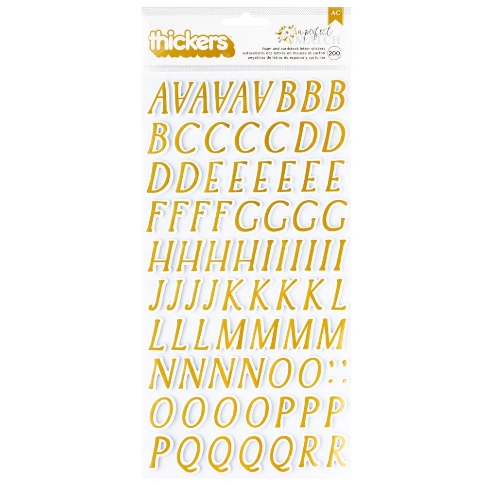 American Crafts A Perfect Match Thickers Stickers