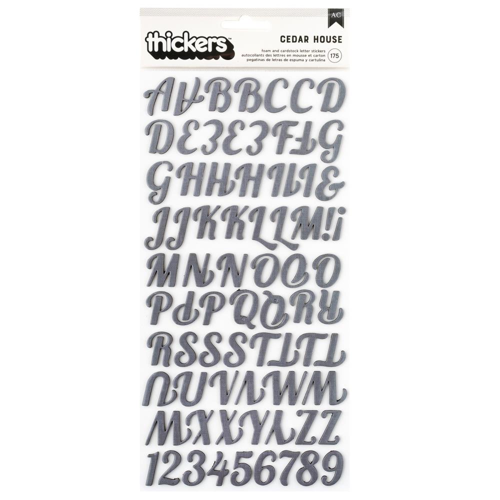 American Crafts Cedar House Thickers Stickers