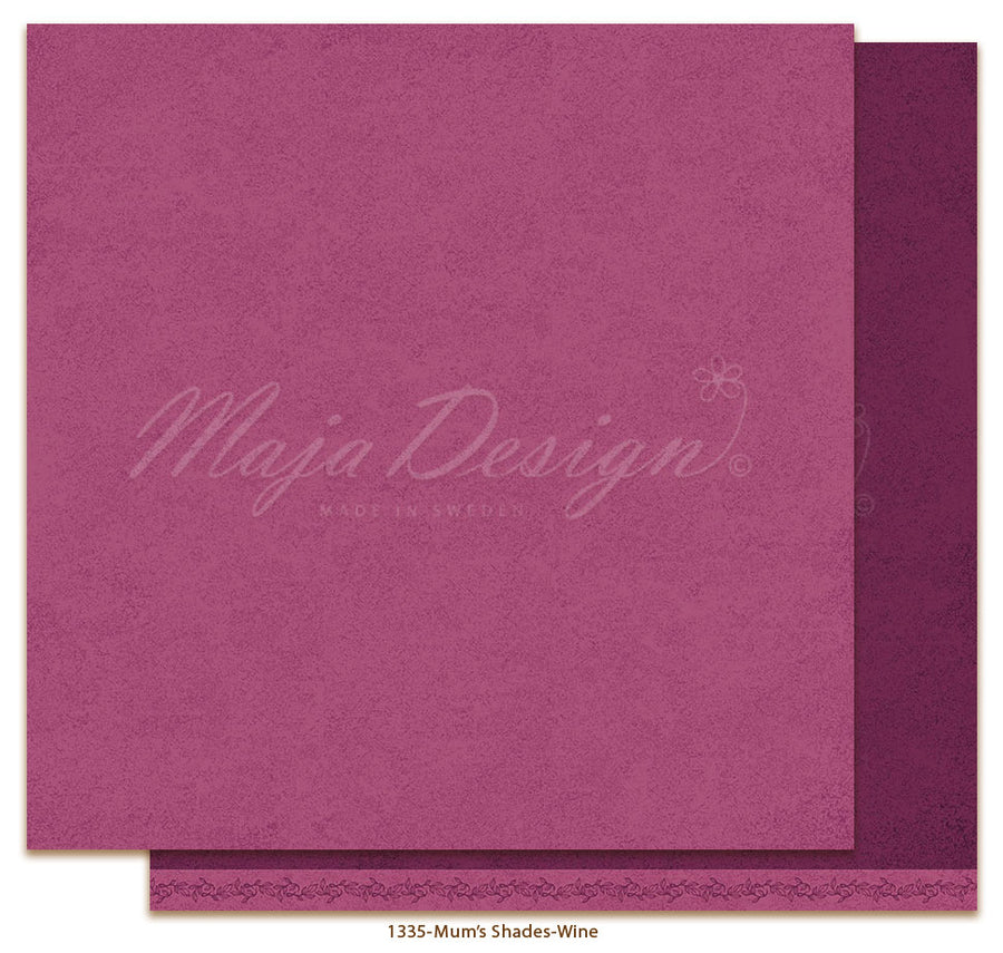Maja Design - Mum's Garden - Wine- 12 x 12"