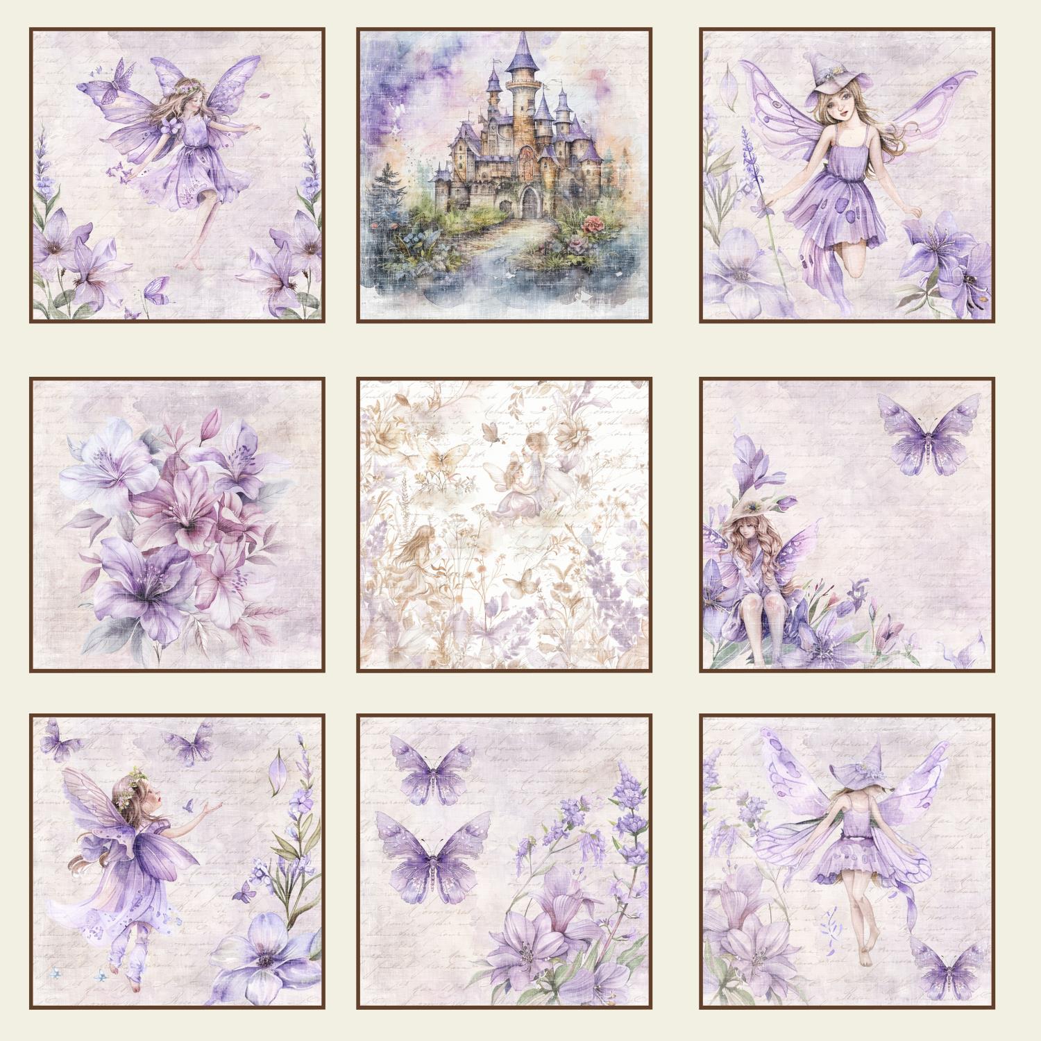 Reprint - 12 x12 - Fairies - Tag Flowers