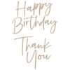 Spellbinders Glimmer Hot Foil Plate - Stylish Script Thank You/Happy Birthday