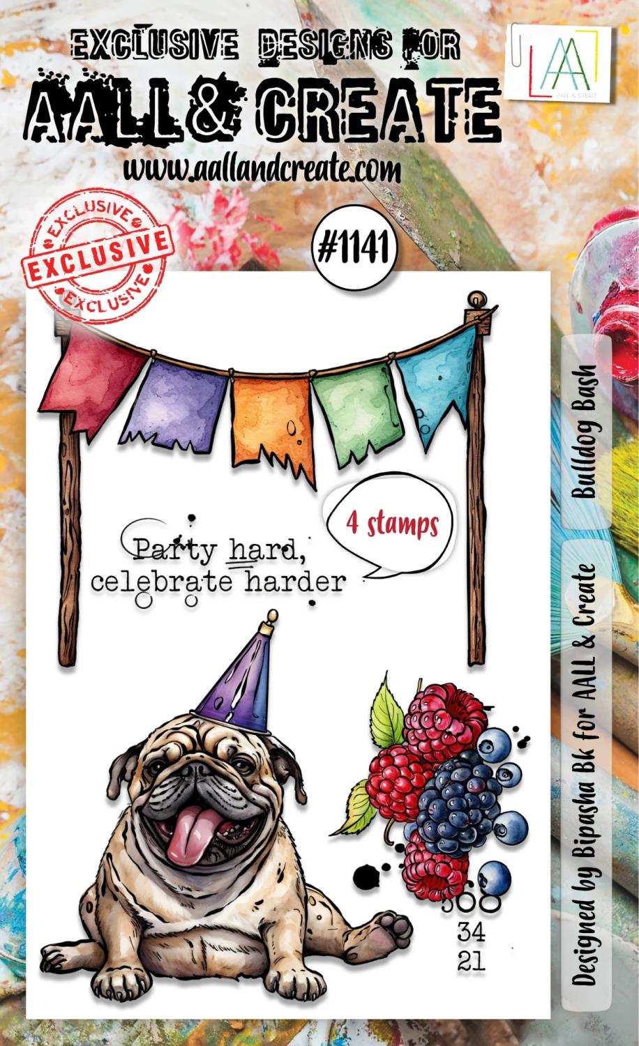 Aall & Create - #1141 - A6 STAMP - Bulldog Bash