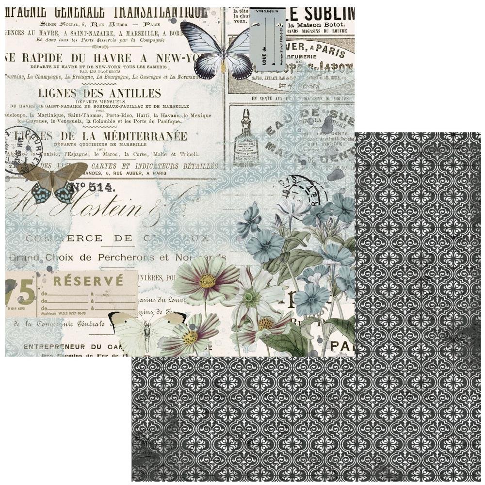 49 And Market - Vintage Artistry Moonlit Garden Double-Sided Cardstock 12X12- Fragments