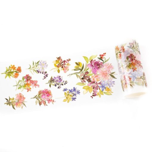 Pinkfresh Studio Foiled Washi Tape 4"X11yd - Garden Bouquet