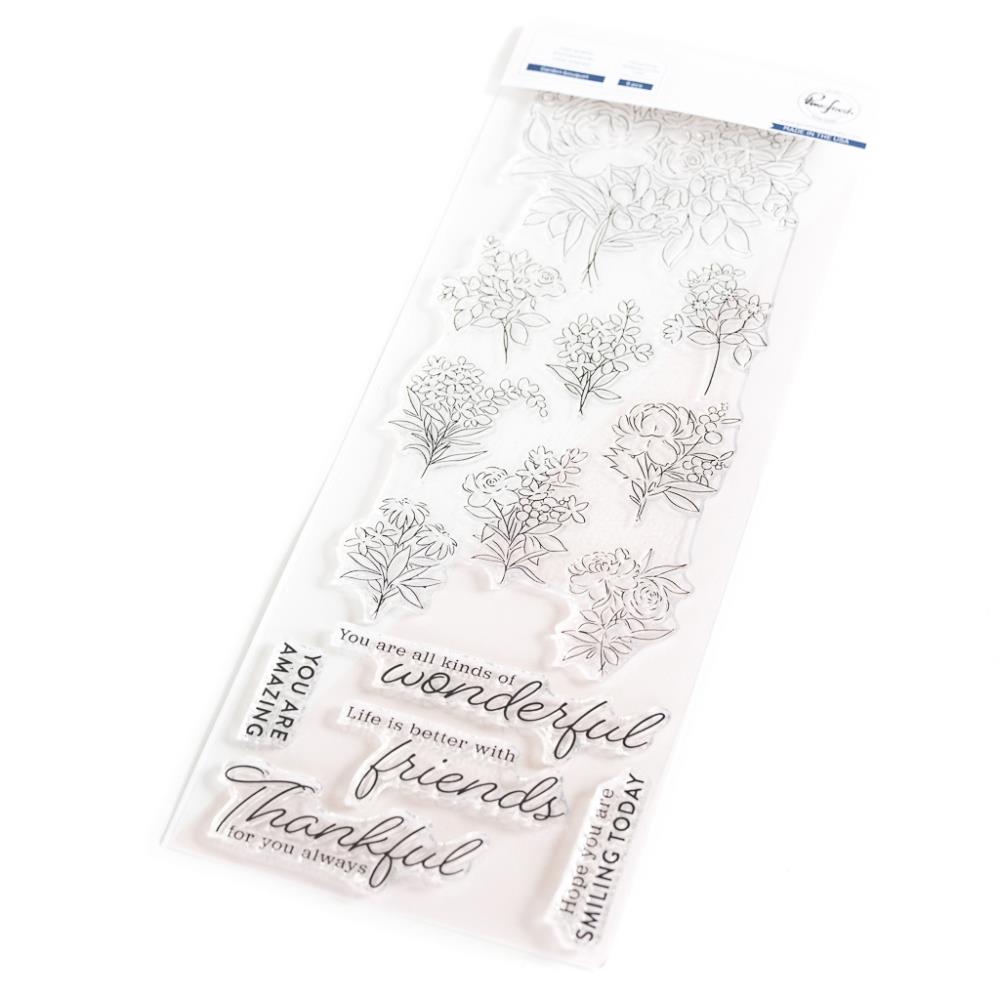 Pinkfresh Studio - Clear Stamp Set 4"X12"- Garden Bouquet