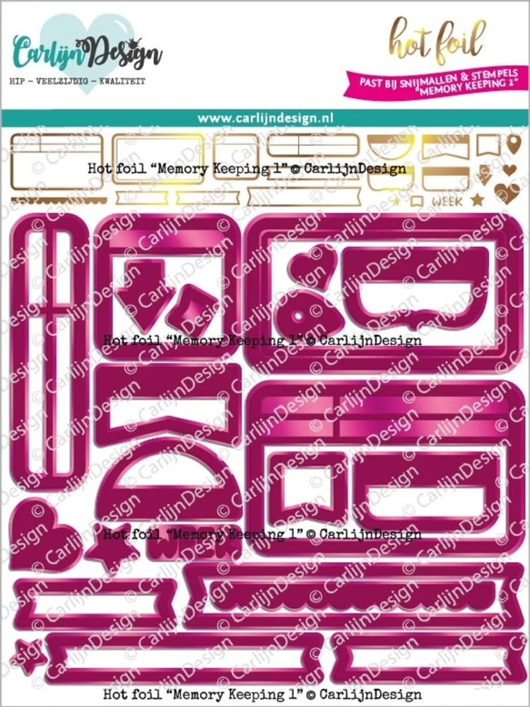 CarlijnDesign - Hot Foil Plate Memory Keeping 1