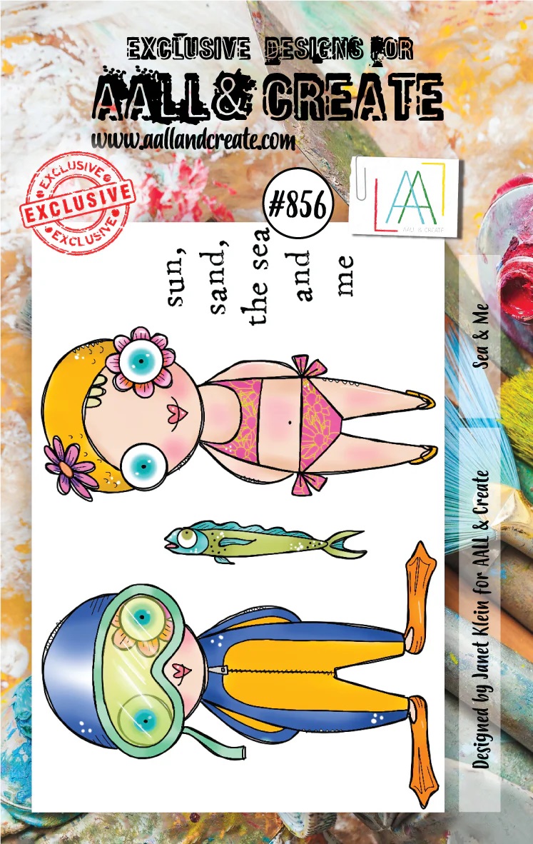 Aall& Create - # 856 - Sea & me - A7 STAMP -