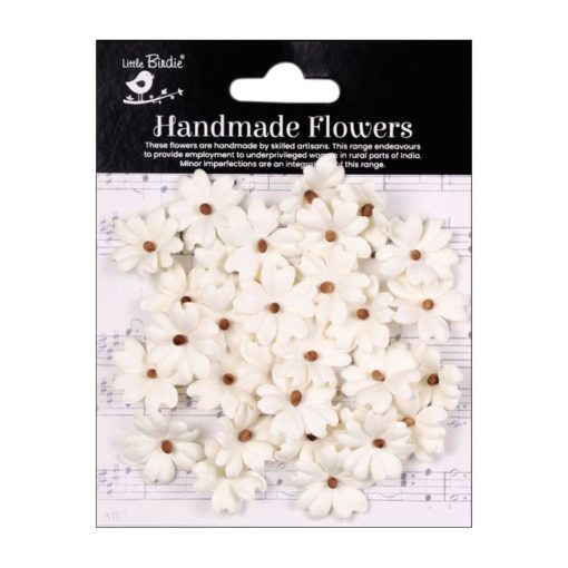 Little Birdie - Carin Paper Flowers 30- Ivory Pearl