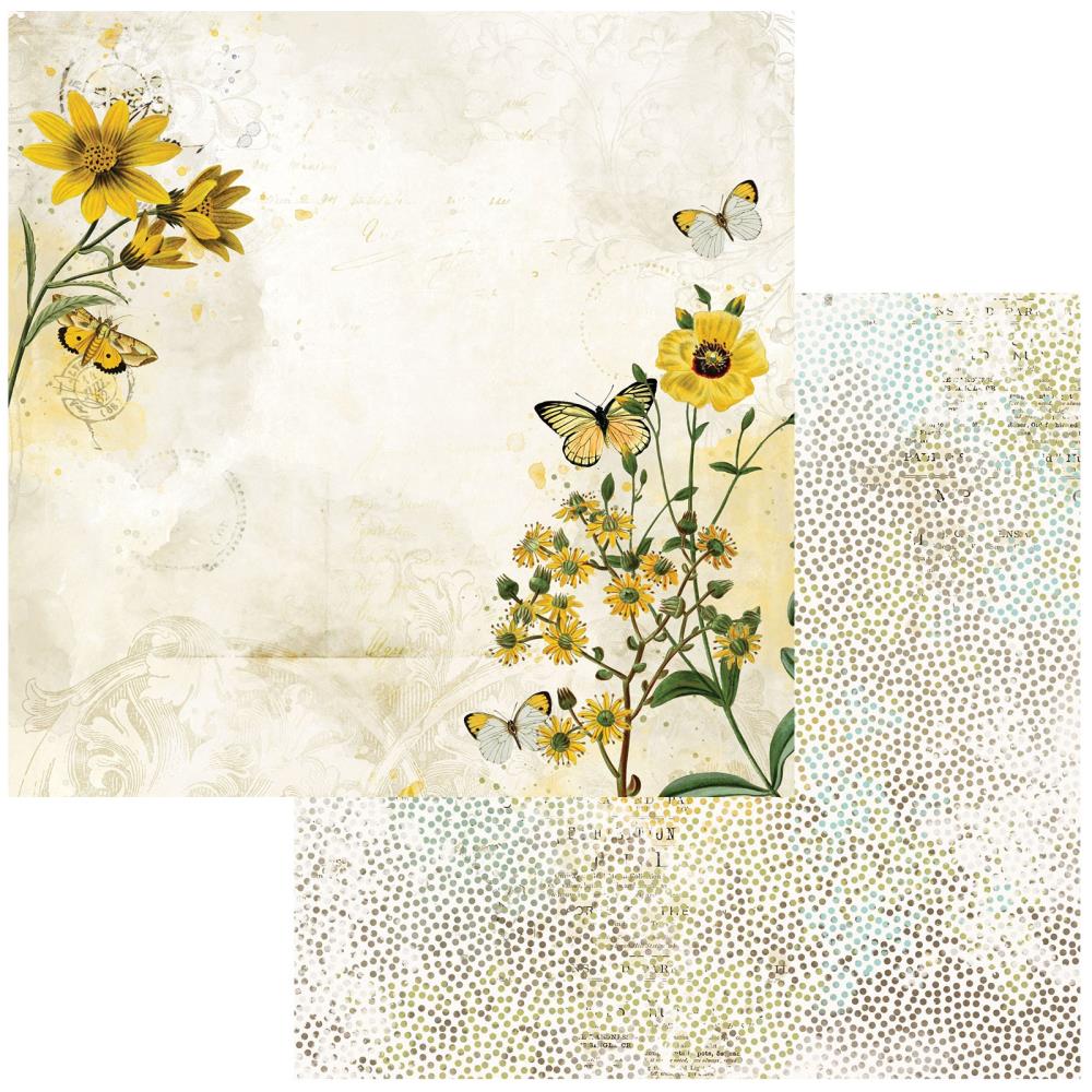 49 And Market - 12"X12" Krafty Garden Double-Sided Cardstock - Undisturbed Brilliance