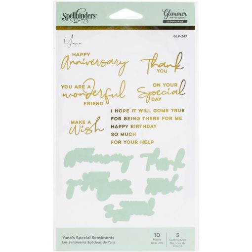 Spellbinders Glimmer Hot Foil Plate & Die - Special Sentiments