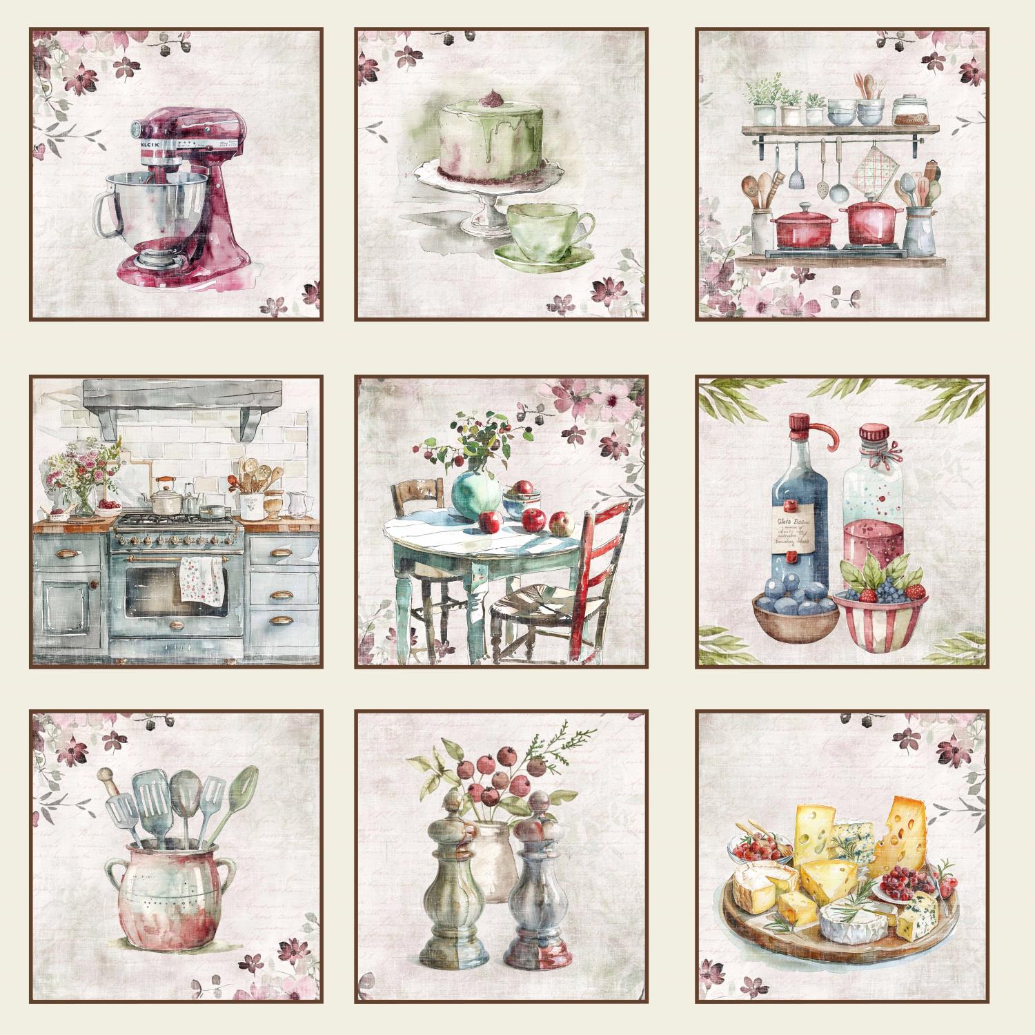 Reprint - 12 x12 - Kitchen - Tags