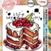 AAll&Create - A7 STAMP - Black forest Hello - #1140