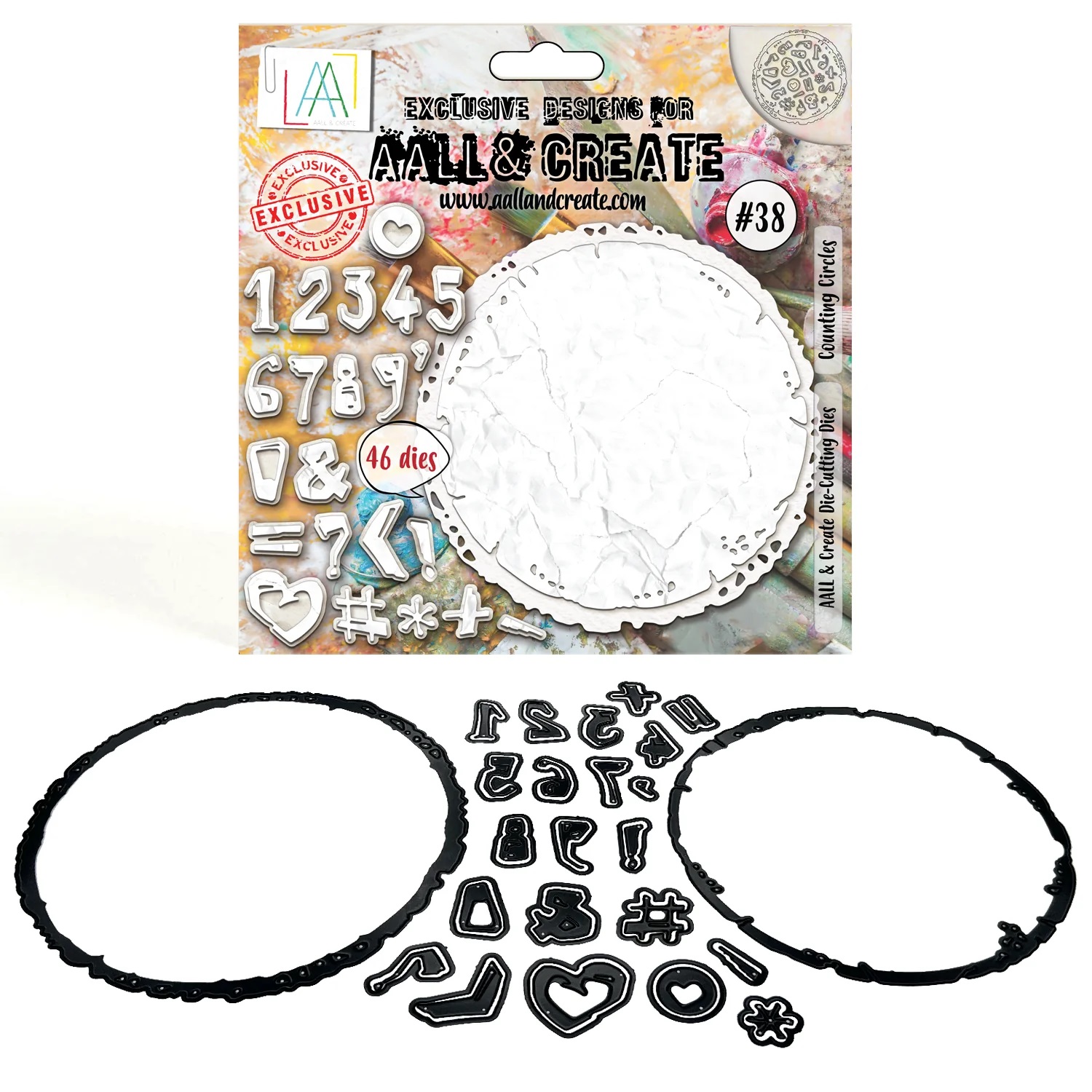 AAll&Create - #38 - DIE-CUTTING DIE SET - COUNTING CIRCLES