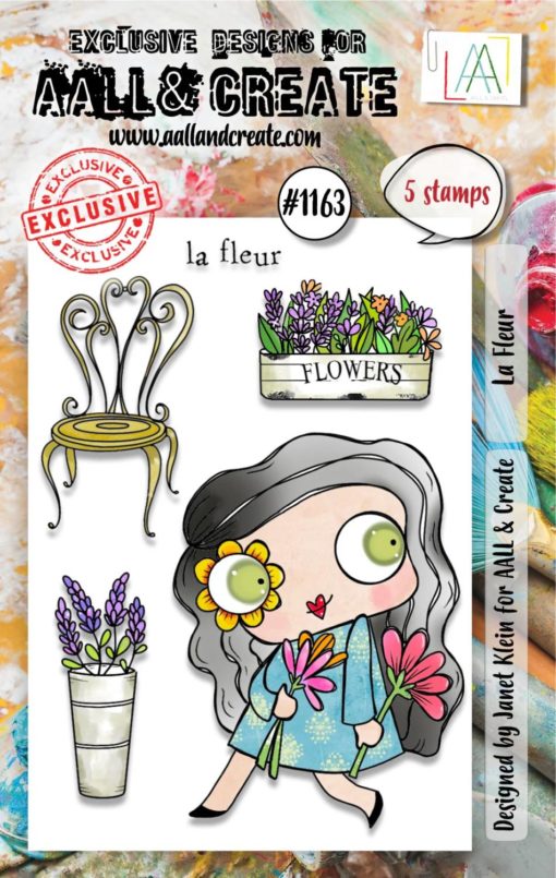 Aall& Create - # 1163 - La Fleur - A7 STAMP -