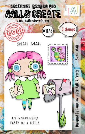 Aall& Create - # 1165 - Snail Mail- A7 STAMP -