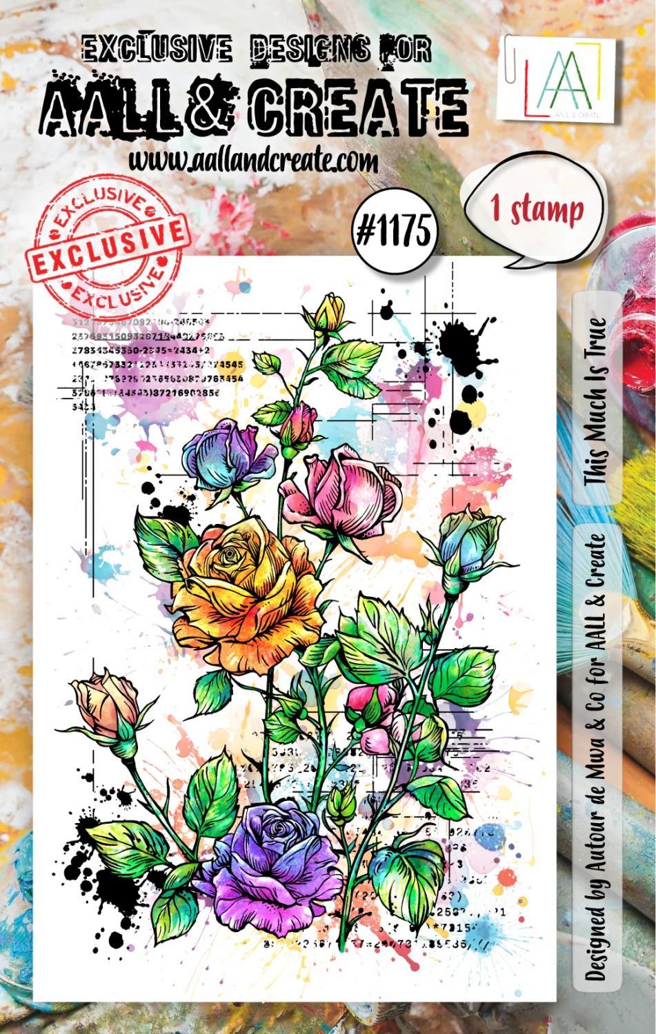 Aall& Create - #1175 - A7 STAMP SET - THIS MUCH IS TRUE