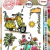 Aall & Create - #1185 - A6 STAMP SET - BEACh BIKERS
