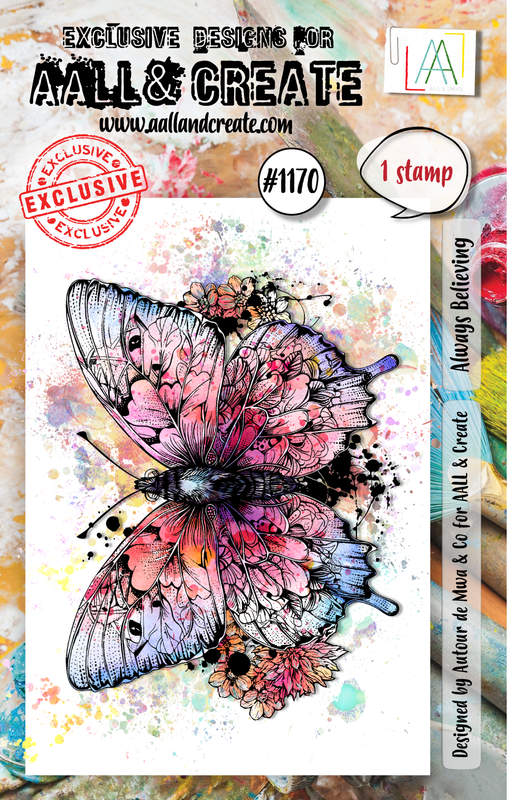 Aall& Create - #1170 - A7 Stamp Set - Always Believing