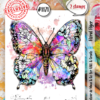 Aall& Create - #1171 - A7 Stamp Set - Floral Flyer