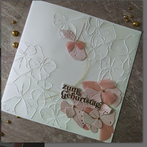 Charlie & Paulchen - Embossingfolder - Store Blomster - 6364