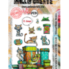 Aall & Create - #1214 - A6 STAMP SET - Ribboned Whisker Wonders