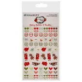 49 and Market - Evergreen Season - Whising Bubbles & Baubles - Epoxy Stickers