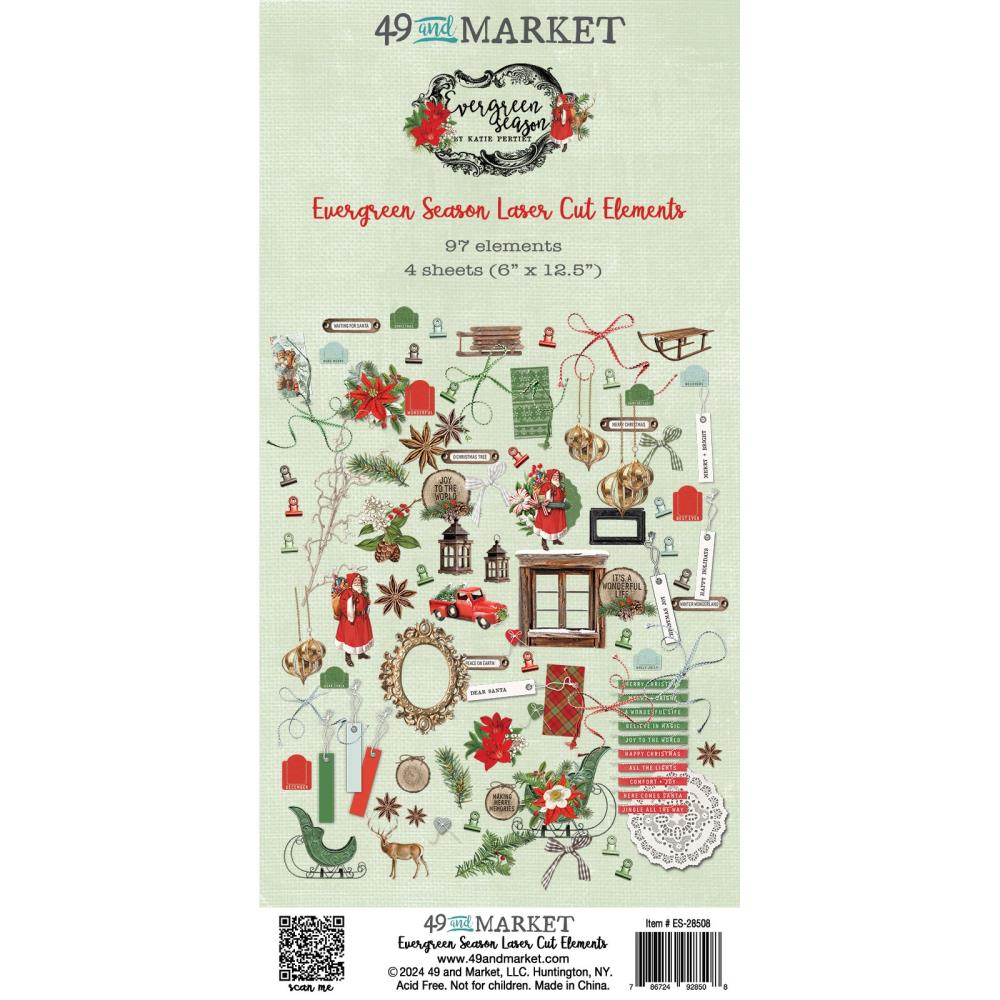 49 & Market - 49 and Market - Evergreen Season - Elements - Laser Cut Outs