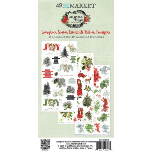 49 and Market - Evergreen Season - Rub ons - Essentials