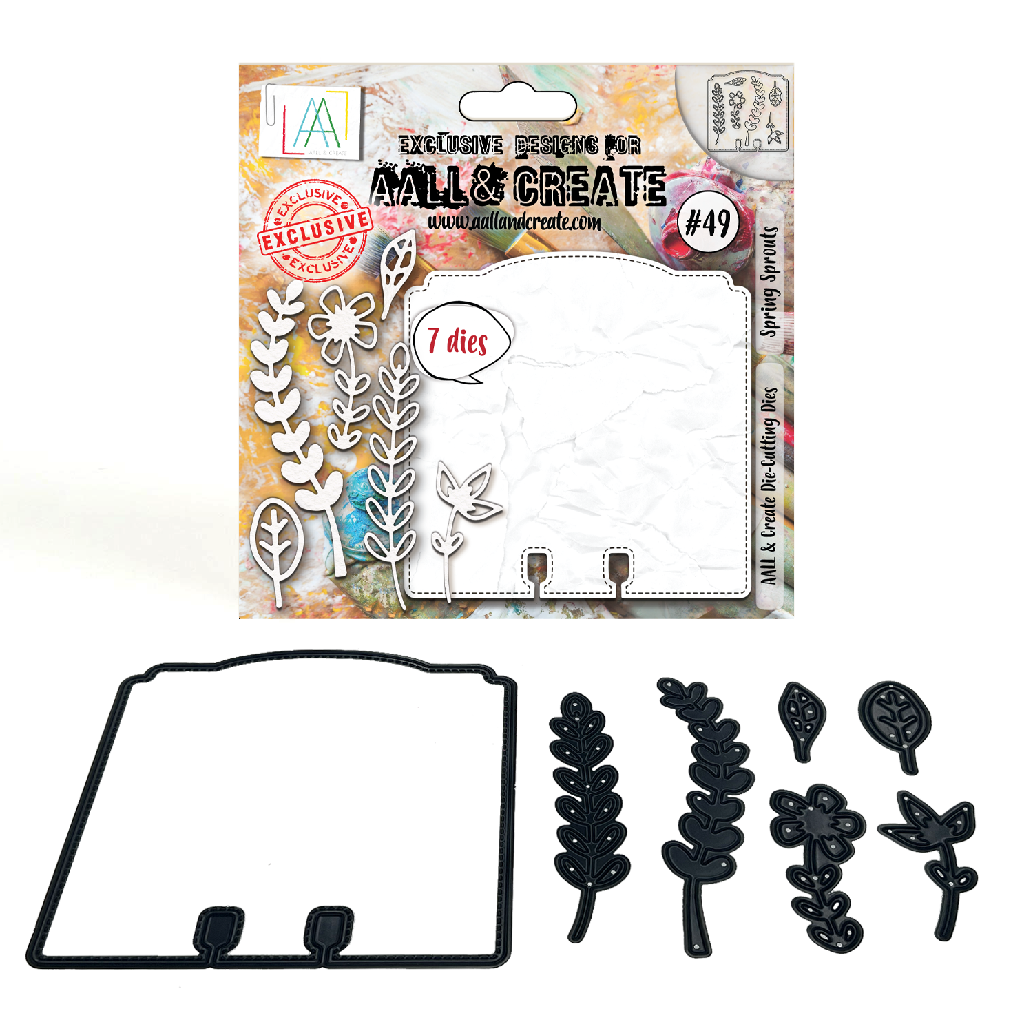 AAll&Create - #49 - 14x14cm Die-Cutting Die Set - Spring Sprouts