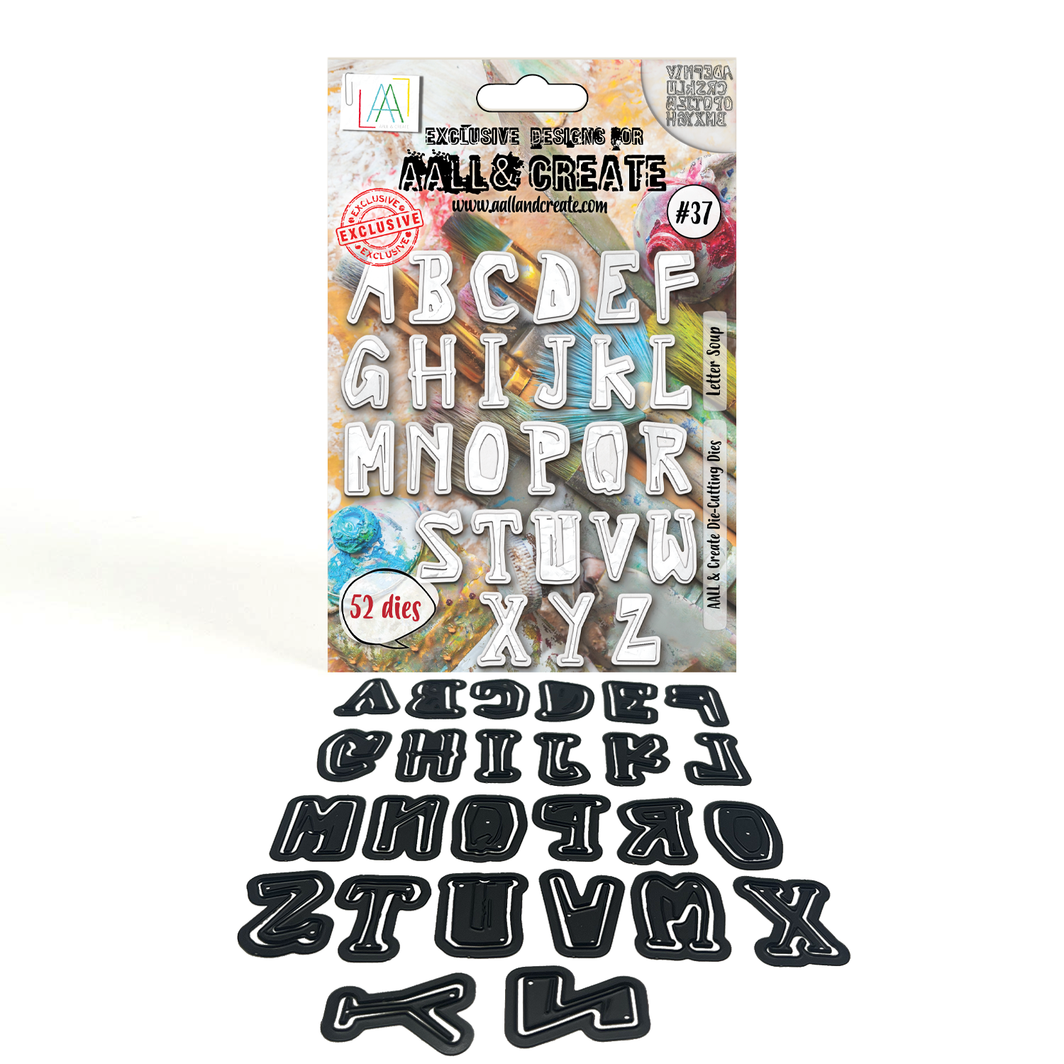 AAll&Create - #37 - 12x18cm Die-Cutting Die Set - Letter Soup