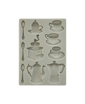 Stamperia - Coffee and Chocolate Silicon Mould A5 Cups