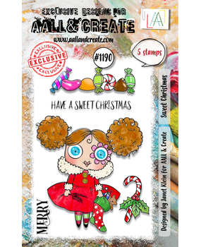 Aall& Create - # 1190 - Sweet Christmas- A7 STAMP -