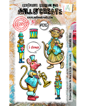 Aall& Create - # 1215 - Melodic Mice- A7 STAMP -