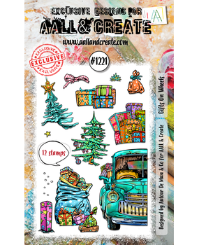 Aall & Create - #1221 - A6 STAMP SET - Gift On Wheels