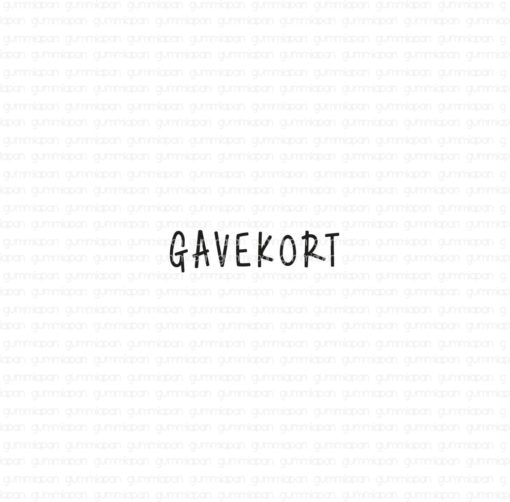 Gummiapan - Gavekort - umontert stempel