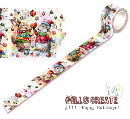 Aall & create - Washi Tape - Hoppy Holidays! 111