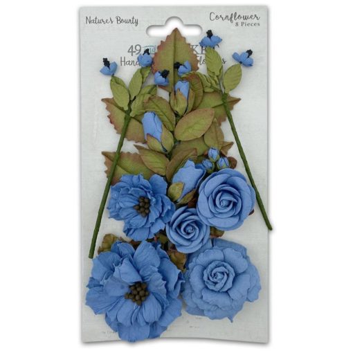 49 And Market Nature's Bounty Paper Flowers - Cornflower